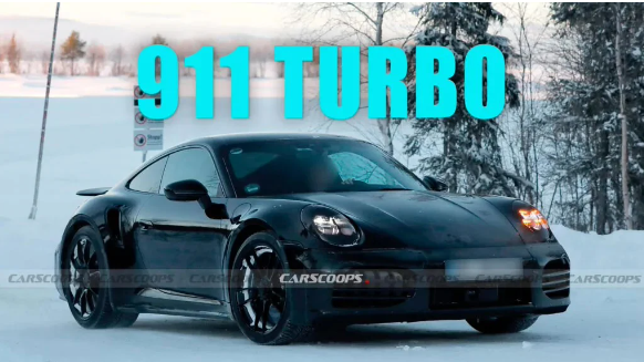 保时捷911 Turbo中期改款谍照曝光，混动系统成亮点