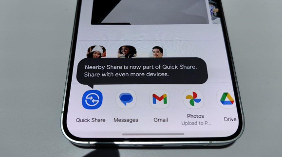 三星Quick Share升级：整合谷歌Nearby Share，分享更强大